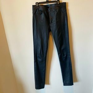 Helmet Lang leather pants